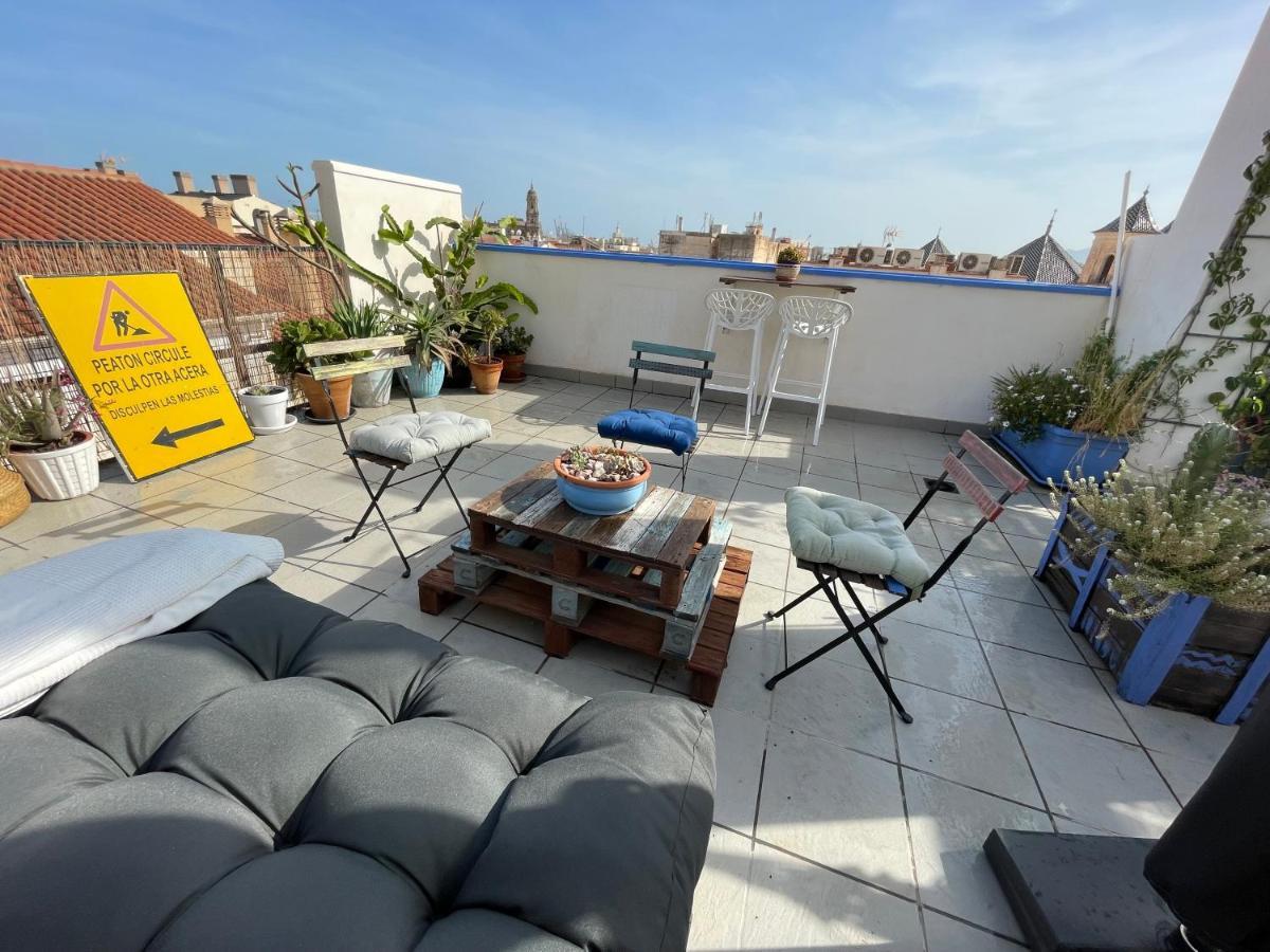 Charming Home With Private Terrace,Heart Of Málaga Eksteriør bilde